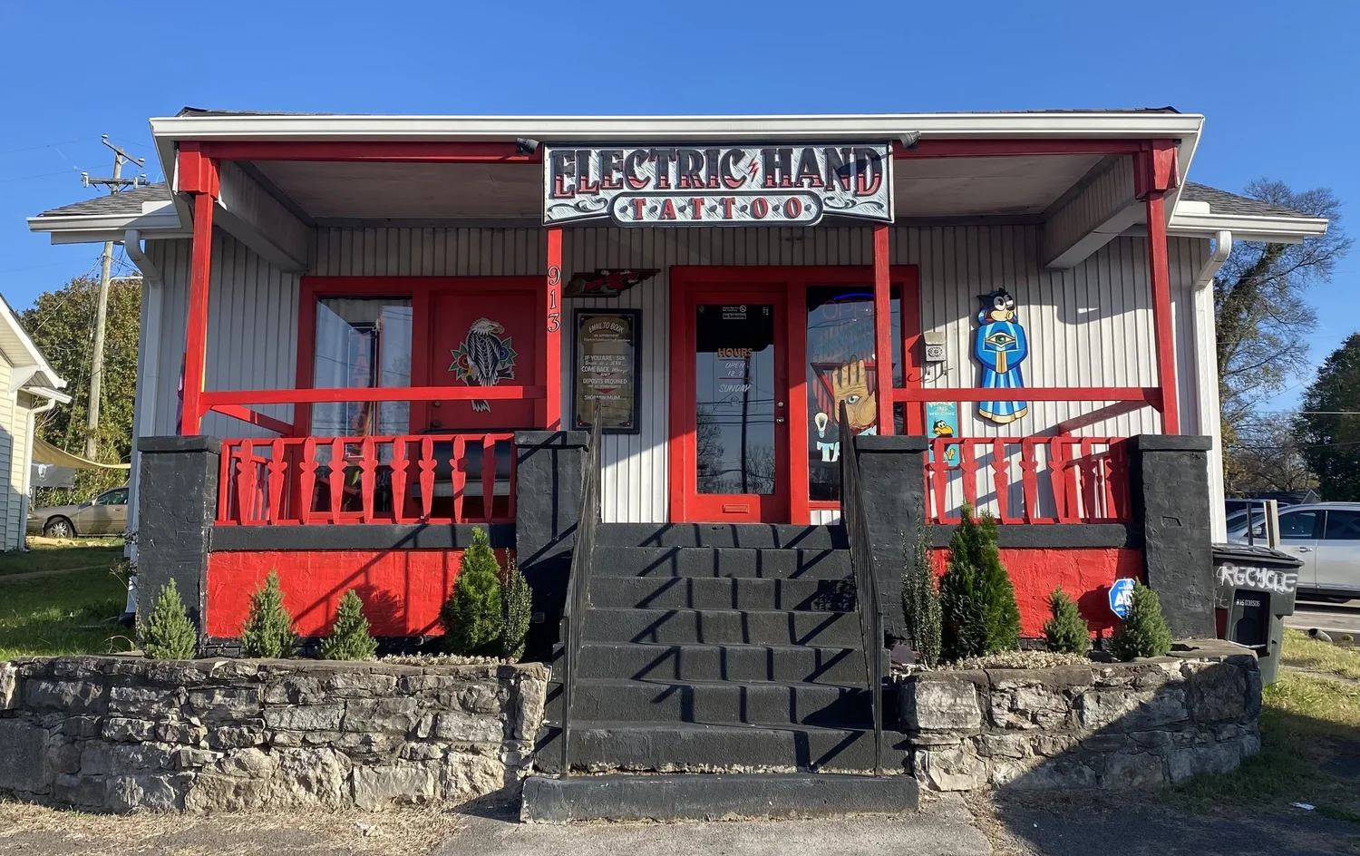 Electric Hand Tattoo storefront on Gallatin Ave, East Nashville